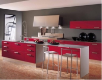 Кухонная мебель в красном и белом - Мебельный интернет-магазин Комека Екатеринбург
