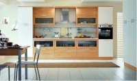 Кухонная мебель в светло-коричневом и белом - Мебельный интернет-магазин Комека Екатеринбург