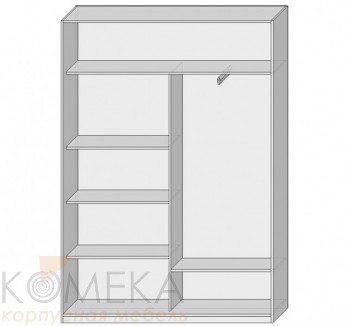 Шкаф-купе вешалка справа 2 двери 1615х450х2300 - Мебельный интернет-магазин Комека Екатеринбург