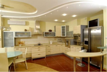 Кухонная мебель в салатно бежевом - Мебельный интернет-магазин Комека Екатеринбург
