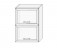 Антресоль сушка витрина АС2ст 720х500 - Мебельный интернет-магазин Комека Екатеринбург