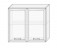 Шкаф навесной витрина НШ2ст 800х720 - Мебельный интернет-магазин Комека Екатеринбург