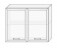Шкаф навесной витрина НШ2ст 900х720 - Мебельный интернет-магазин Комека Екатеринбург