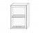 Шкаф навесной сушка витрина НШС1ст 500х720 - Мебельный интернет-магазин Комека Екатеринбург