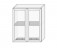 Шкаф навесной сушка витрина НШС2ст 600х720 - Мебельный интернет-магазин Комека Екатеринбург