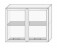 Шкаф навесной сушка витрина НШС2ст 900х720 - Мебельный интернет-магазин Комека Екатеринбург