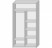 Шкаф-купе вешалка слева 2 двери 1215х600х2300 - Мебельный интернет-магазин Комека Екатеринбург