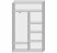Шкаф-купе вешалка слева 2 двери 1415х450х2300 - Мебельный интернет-магазин Комека Екатеринбург