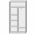 Шкаф-купе вешалка справа 2 двери 1215х450х2300 - Мебельный интернет-магазин Комека Екатеринбург