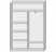 Шкаф-купе вешалка справа 2 двери 1615х450х2300 - Мебельный интернет-магазин Комека Екатеринбург