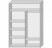 Шкаф-купе вешалка справа 2 двери 1615х600х2300 - Мебельный интернет-магазин Комека Екатеринбург
