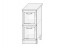 Тумба 2 ящика витрина ТЯ2ст 350 - Мебельный интернет-магазин Комека Екатеринбург